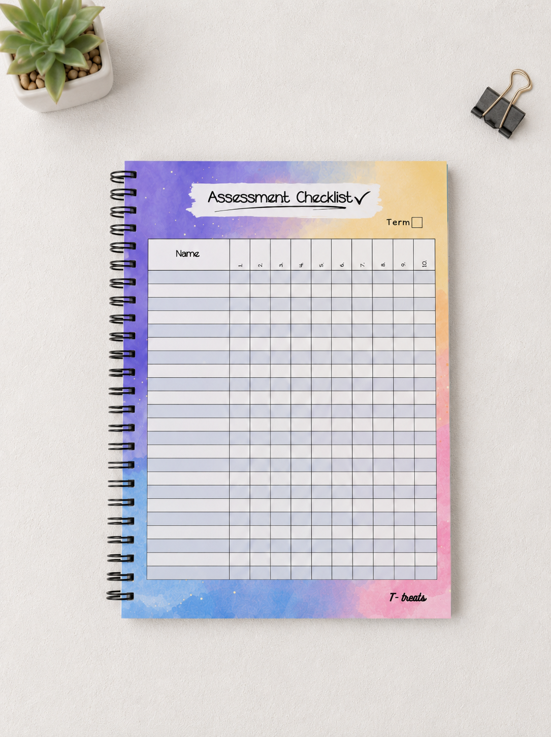Rainbow Teacher Planner