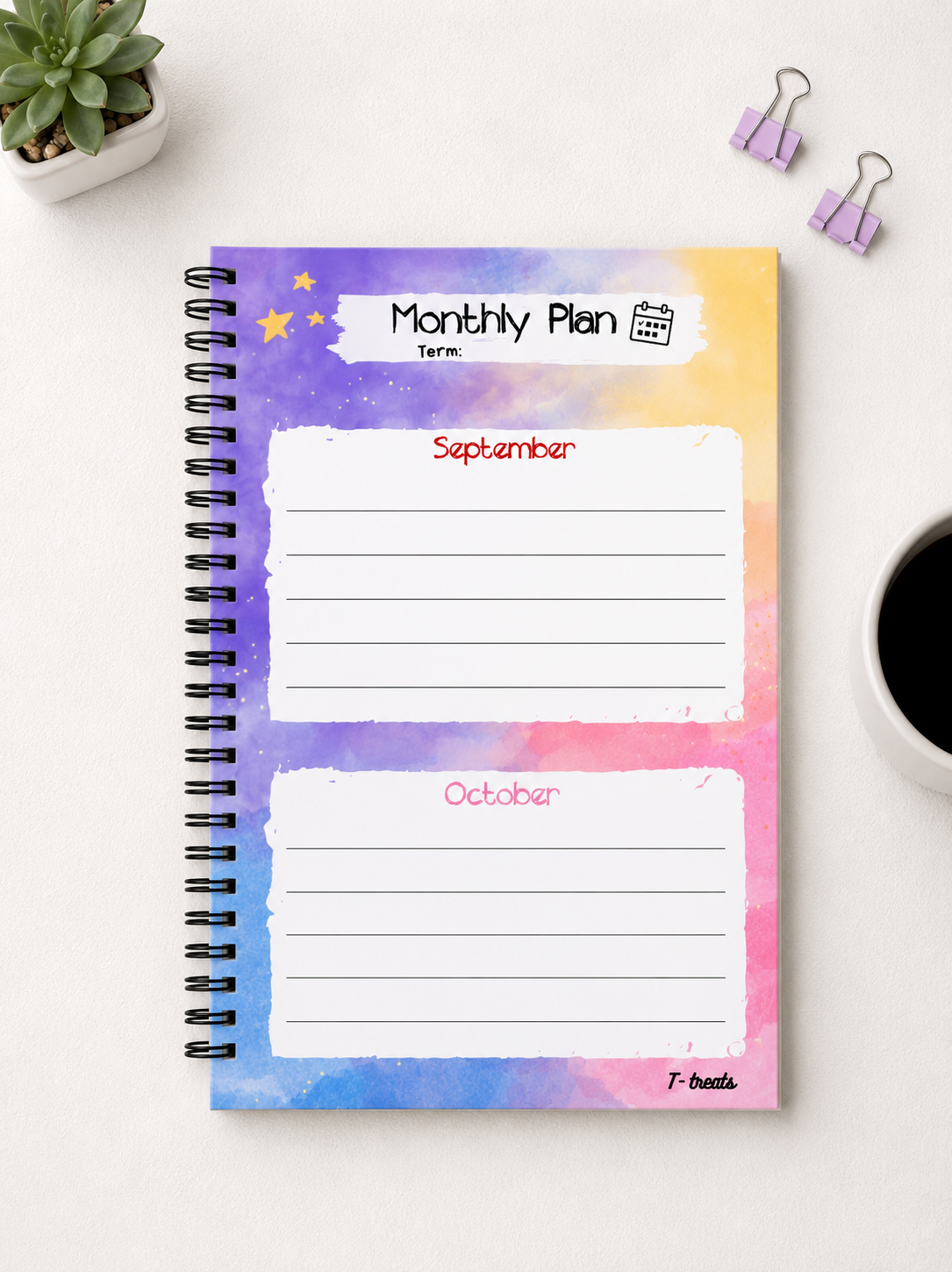 Rainbow Teacher Planner