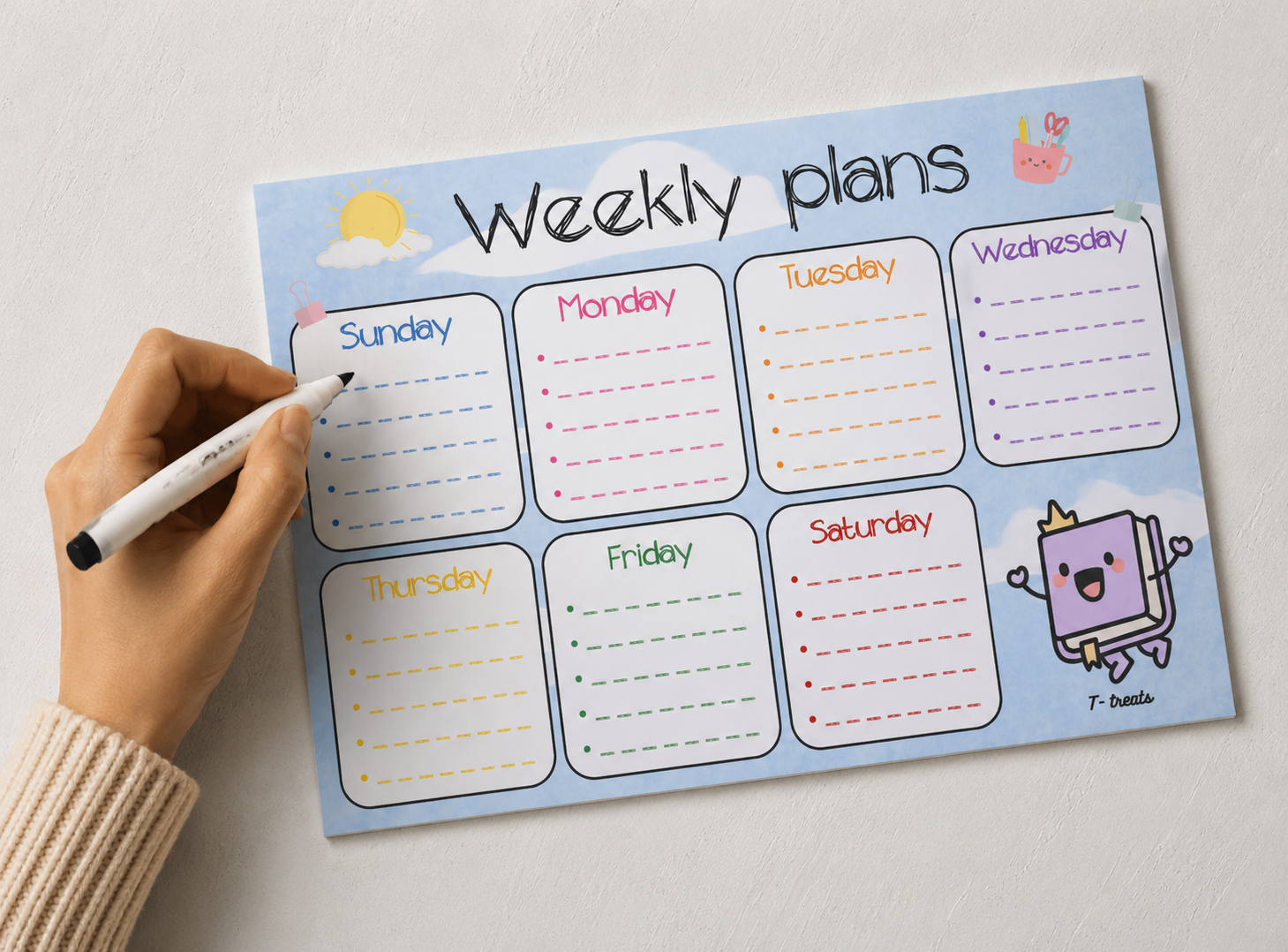 Sky Weekly Plans Poster