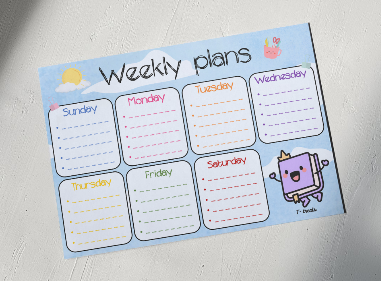 Sky Weekly Plans Poster