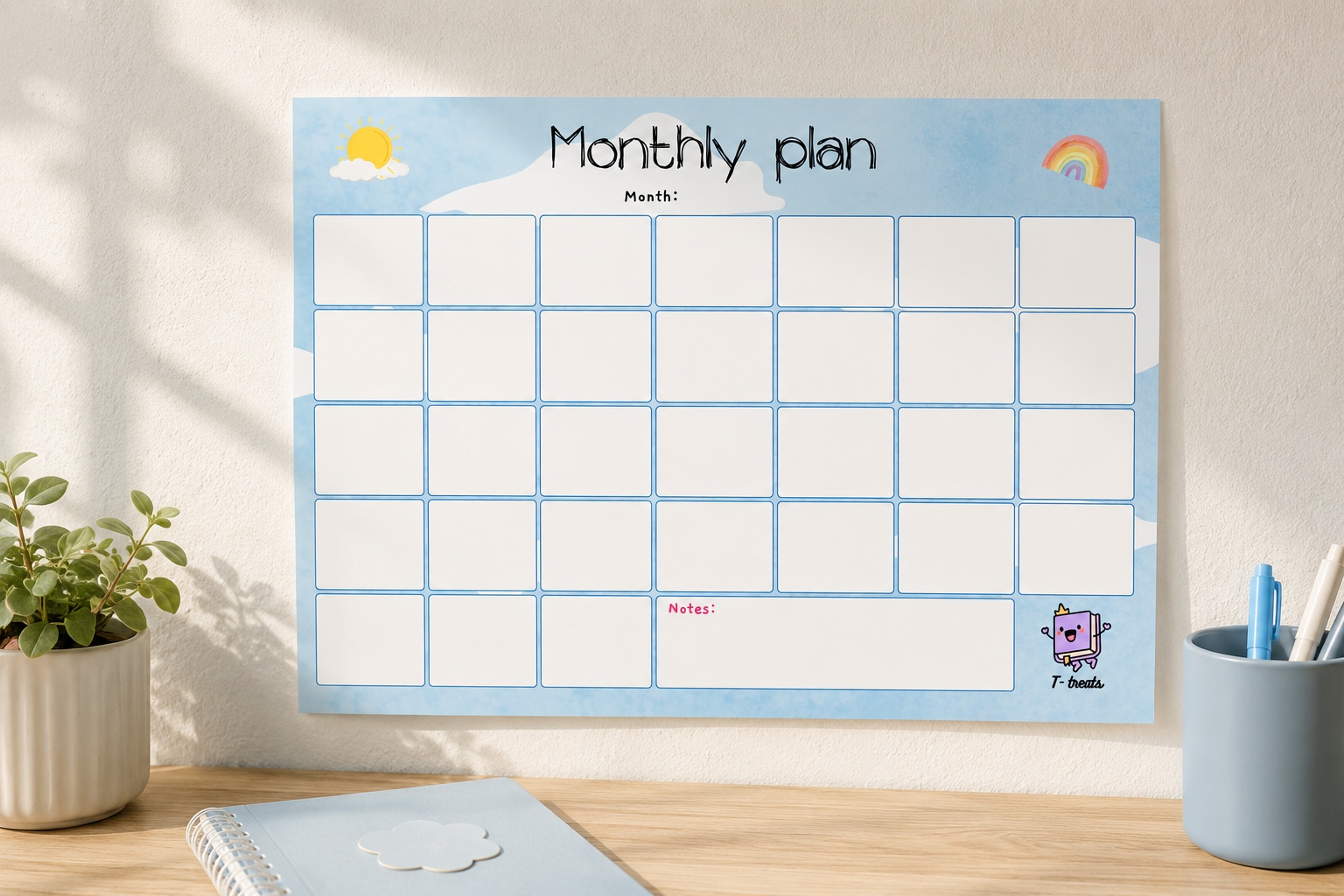 Sky Monthly Plans Poster
