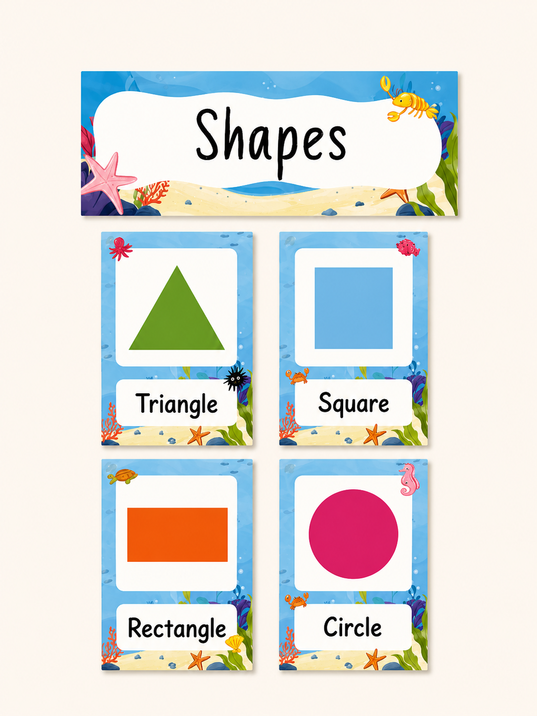 Under the sea Flashcards
