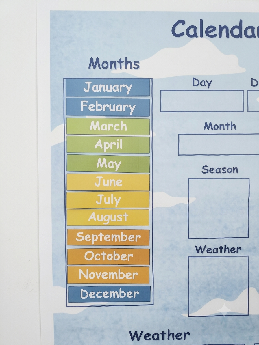 Sky Classroom Calendar