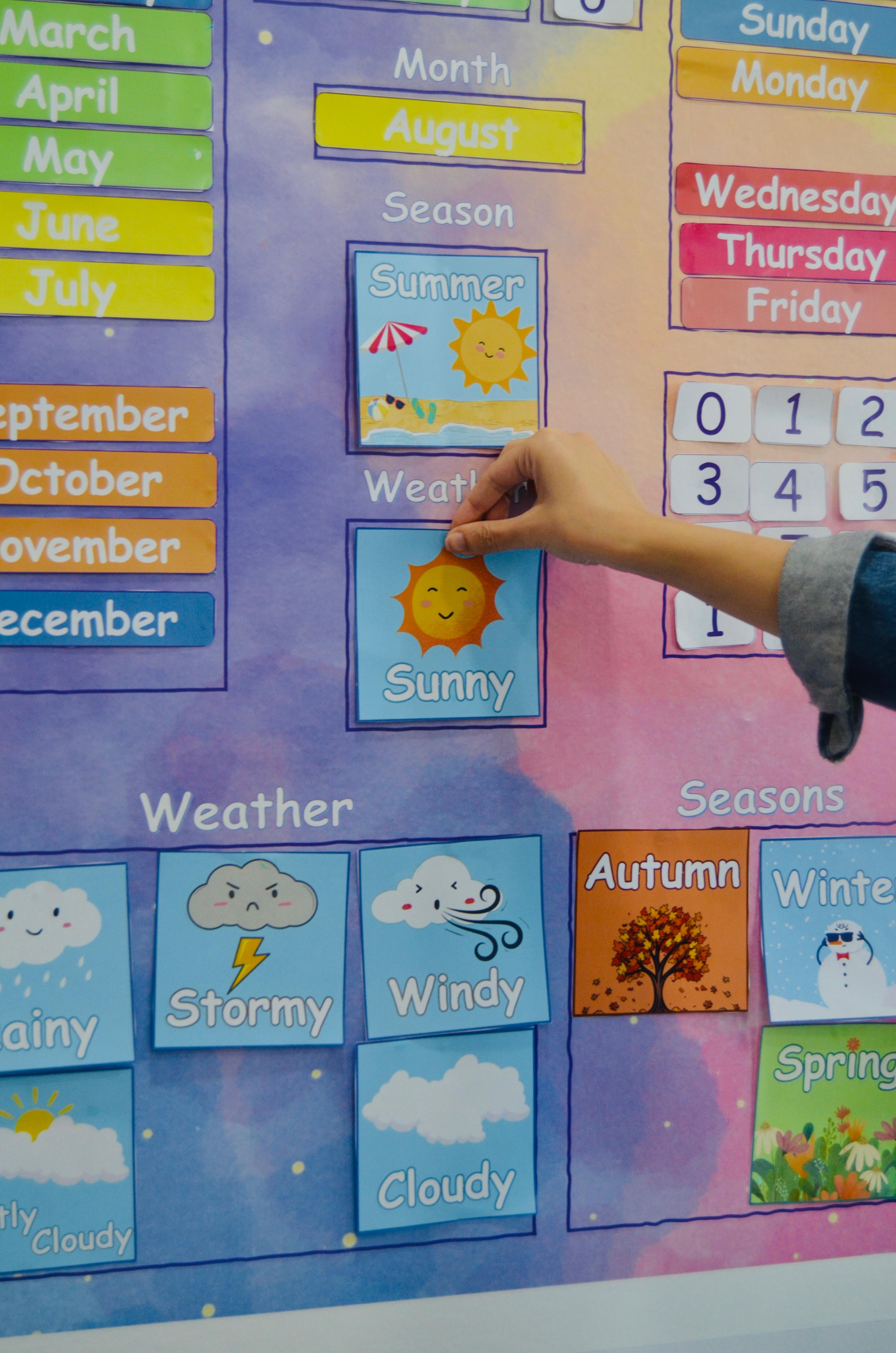 Rainbow Classroom Calendar